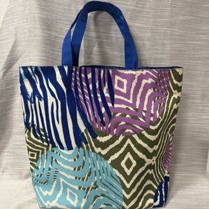 Colorful Patterned Estée Lauder Tote Bag